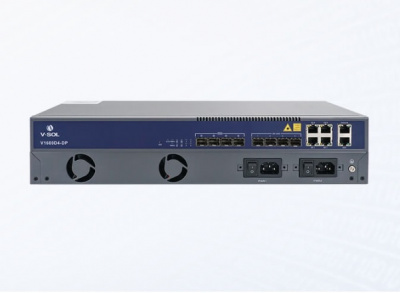 install Головное устройство V-SOL V1600D4-DP OLT 4xSFP(GEPON) 4x1G(RJ45) 4x10G(SFP+) Support DualPower PX042