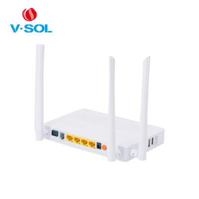 install Абонентский терминал V-SOL HG3221D ONU(GPON-GEPON) 4GE POTS USB3.0 WiFi5(2.4-5GHz) PX028